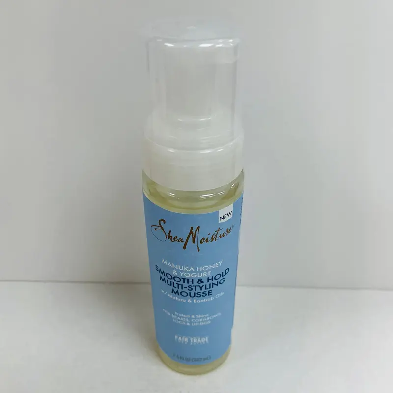Shea Moisture Manuka Honey and Yogurt Multi Styling Mousse with Mafura and Baobab Oils - 222ml - Haircare, Conditioner Lightweight Shampoo Nourishing Smooth Cleanser Cleansing 4