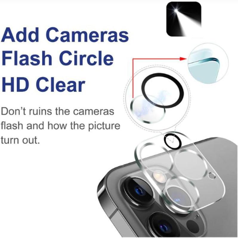 2 PCS Tempered Glass Camera Lens Protector for iPhone 16 Pro and 16 Pro Max - Accessories, Handheld Protection Cover 6