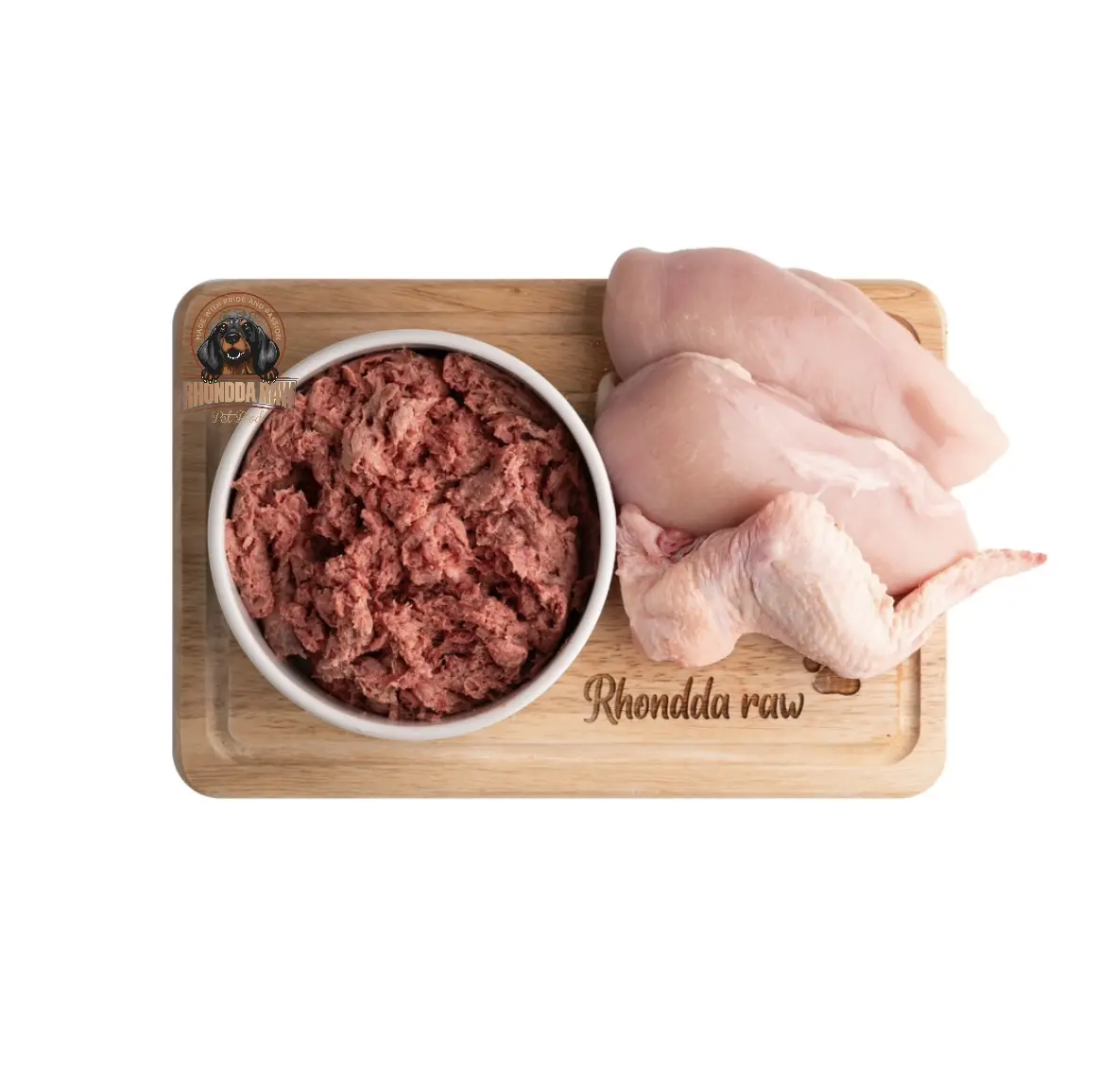 Rhondda Raw Dog Food - Chicken bulk deal -  454g - 1kg - Bulk deals