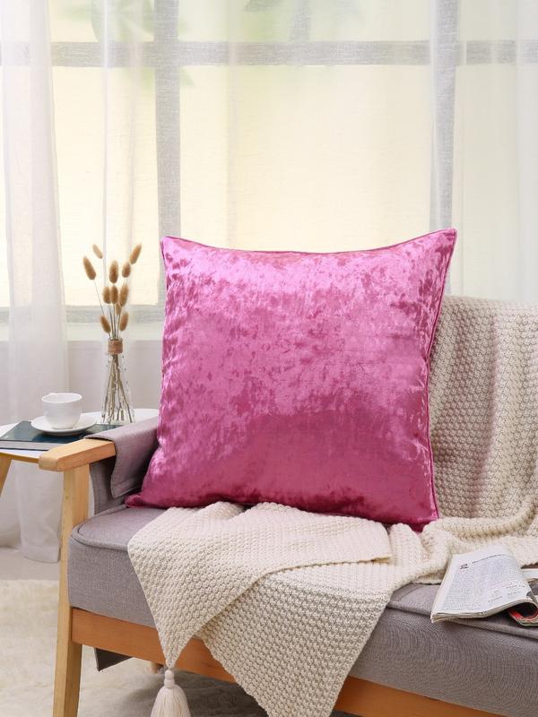 Velvet Soft Decorative Square Cushion Cover 60x60cm , Available in 12 Colours 2