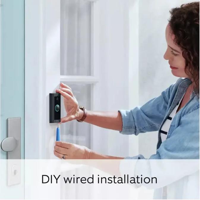 Ring Video Doorbell with Motion Detection, HD Camera, and Two-Way Audio for Enhanced Home Security door  bell 3