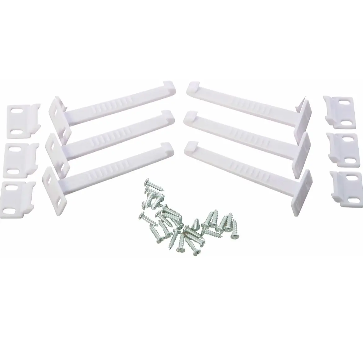 Child Safety Latch Baby Proof Cupboard Door Drawer Lock Catch PK of 6 + Screws