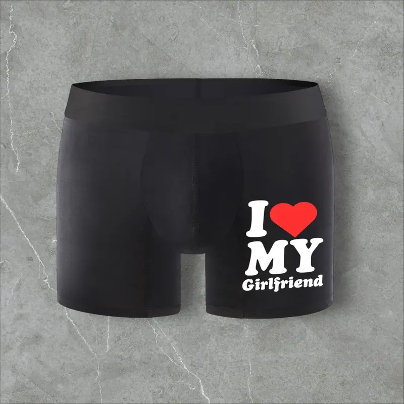 I Love My Girlfriend Boxers, Holiday Underwear, Novelty Boxers, Valentines Day 3