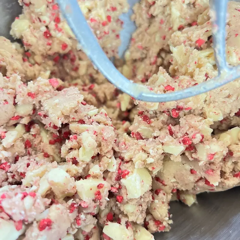 White chocolate and Raspberry NYC Style Cookies 6