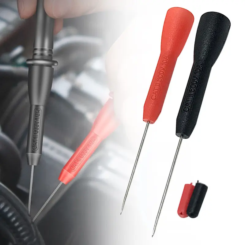 Universal Multimeter Test Lead Extention Back Probes Sharp Needle Micro Pin 0
