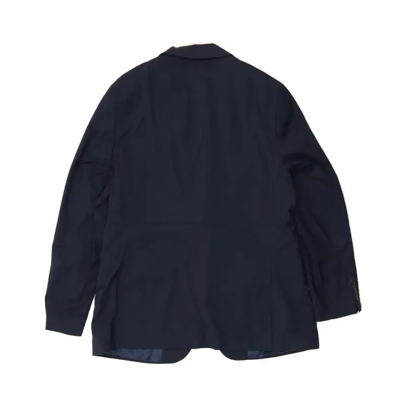 Pre-Owned Vintage NAUTICA Mens 2 Button Blazer Jacket UK 46 3XL Navy Blue Polyester 2