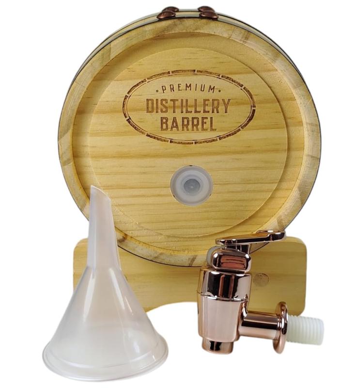 Mini Wooden Whiskey Barrel Decanter | Miniature Spirit Keg with Stand 2
