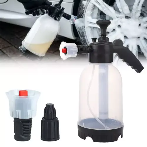 2L Car Wash Pump Foam Sprayer Hand Held Wash Spray Bottle Snow Foam Detailing 3