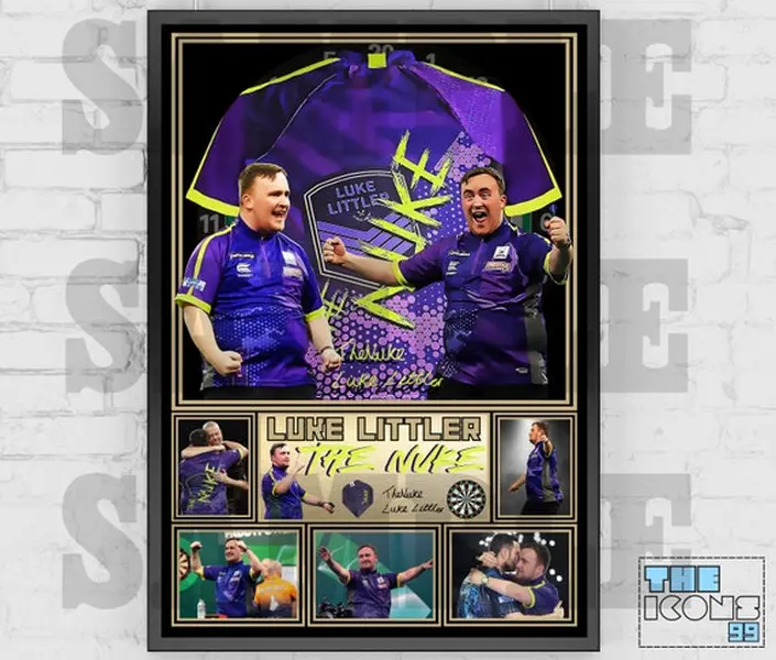 Luke the Nuke Littler Darts Icon Shirt Back Print