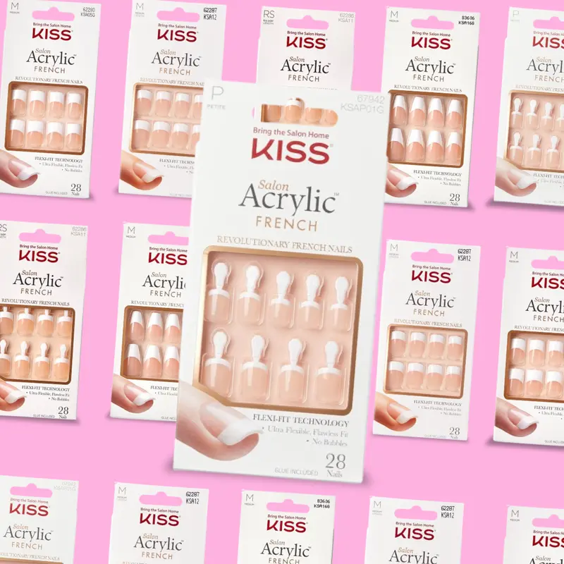 Kiss Nails - Salon Acrylic French - False Nails 0