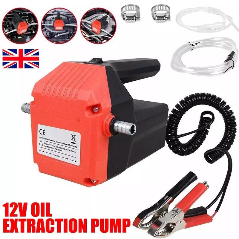 Electric Car Diesel Engine Oil Change Transfer Extractor Suction Syphon Pump 12V 0