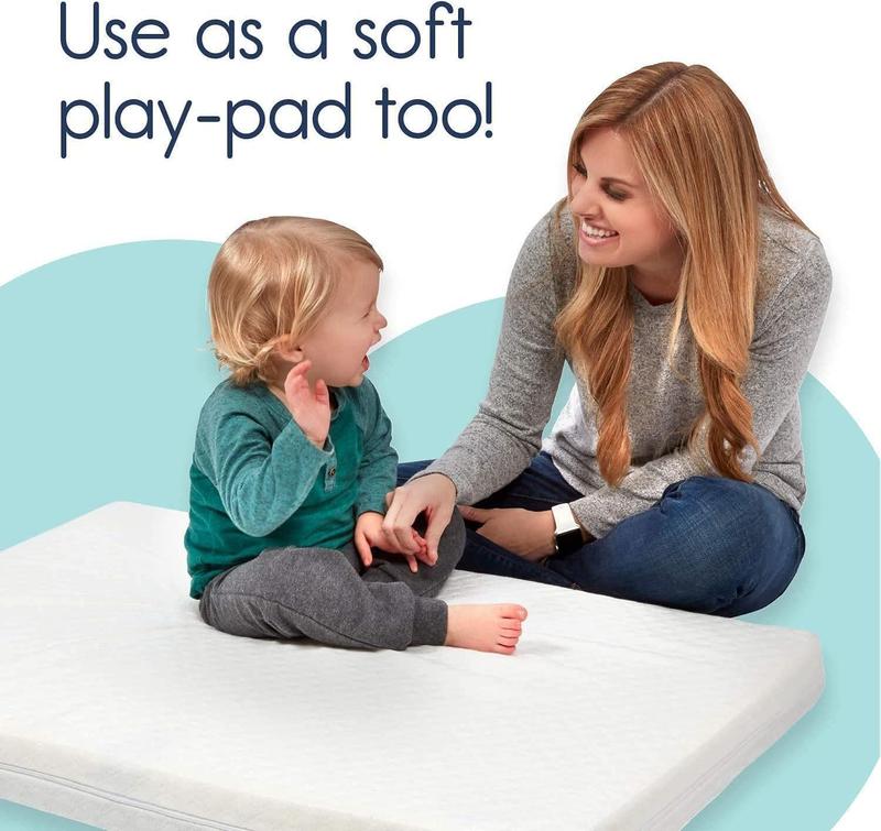 Product Introduction of Northern Luxe New Baby Travel Cot Bed Mattress Quilted Breathable - For Graco, Redkite And Mamas & Papas 95 x 65 x 5 cm Zip Removable White Cover Made UK Mattress 13
