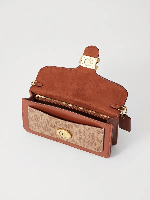 Coach COATED SIGNATURE TABBY CHAIN - Clutch 5