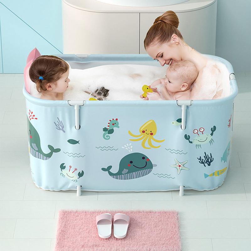 Product Introduction of AceHome Large Portable Folding Bathtub with Cushion 2