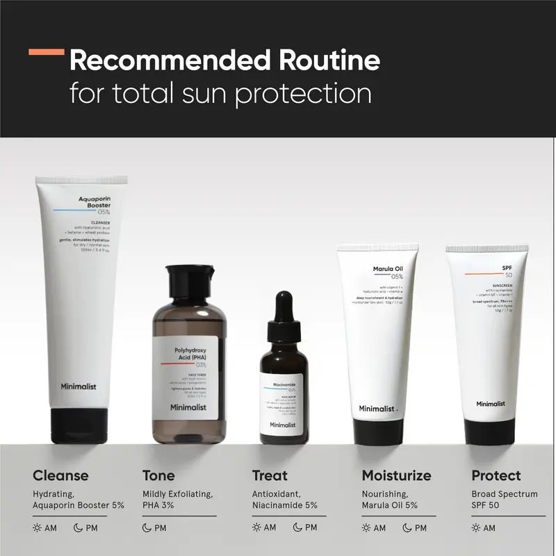 Minimalist Sunscreen SPF 50 Lightweight, No White Cast, Broad Spectrum PA ++++, Acne Safe| For Men & Women, 50 g (Pack of 1) 7