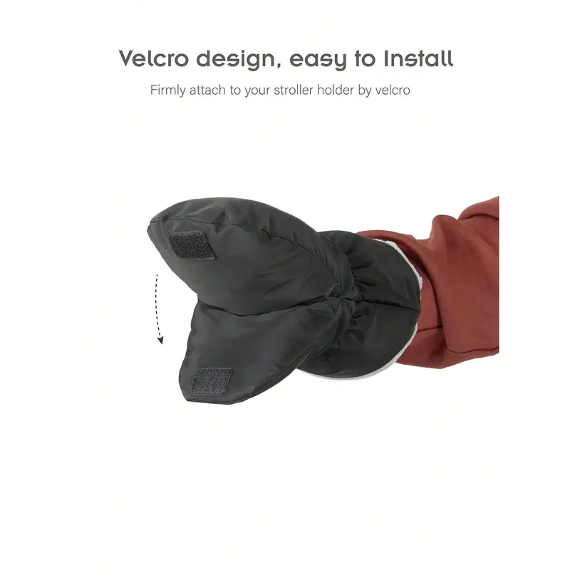 Winter Anti-Freeze Stroller Gloves, Waterproof, Warm 7