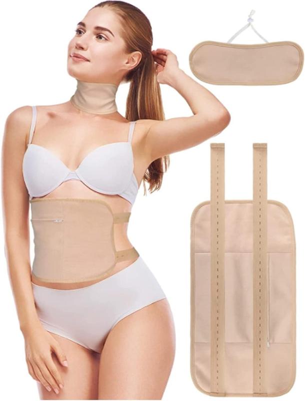 Organic Castor Oil 3 Piece Pack with Body & Neck Wraps Body Care Remedy Comfort Cosmetic Skin Care Skin Repair 1