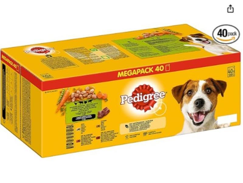 Mixed Selection in Gravy 40 Pouches, Adult Wet Dog Food, Megapack (40 x 100 g) 0