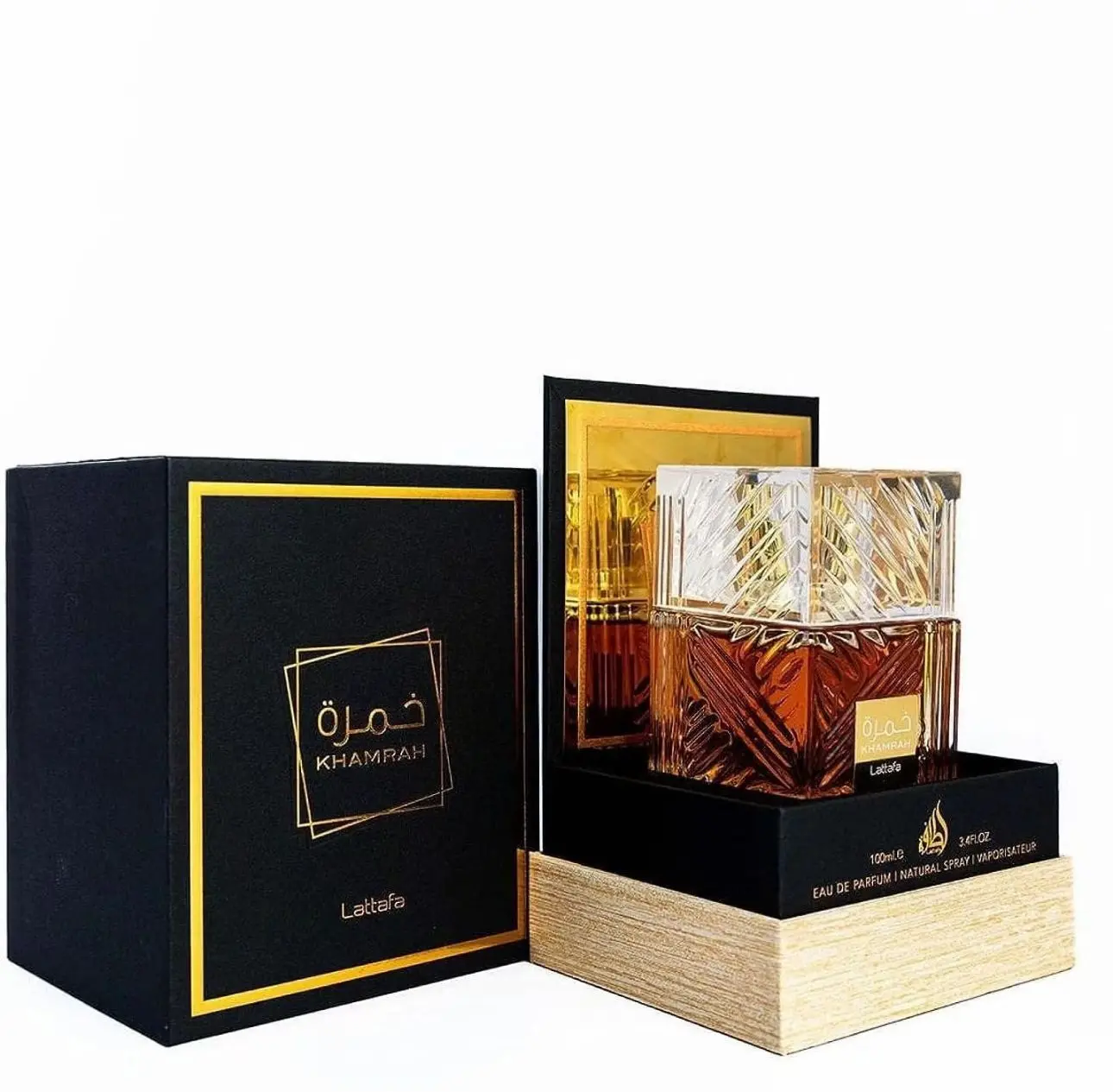 Lattafa Perfumes Khamrah EDP - EAU De Parfum Unisex 100ML (3.4OZ) Vanilla Sweet Warm Spicy Woody