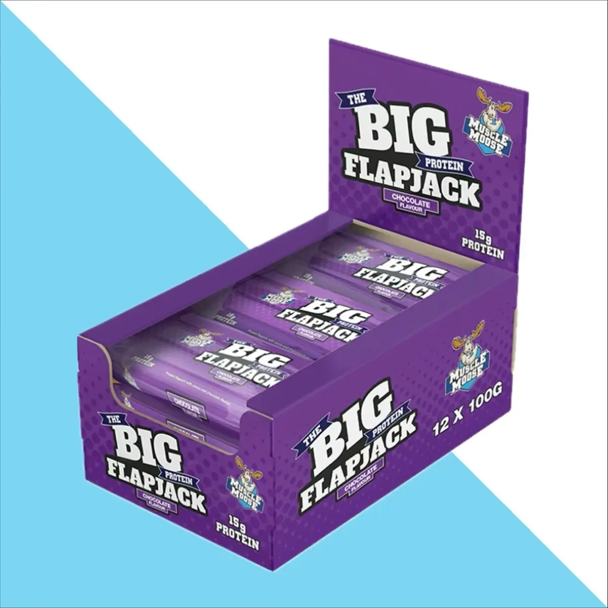 Muscle Moose - The Big Protein Flapjack - 12 Pack