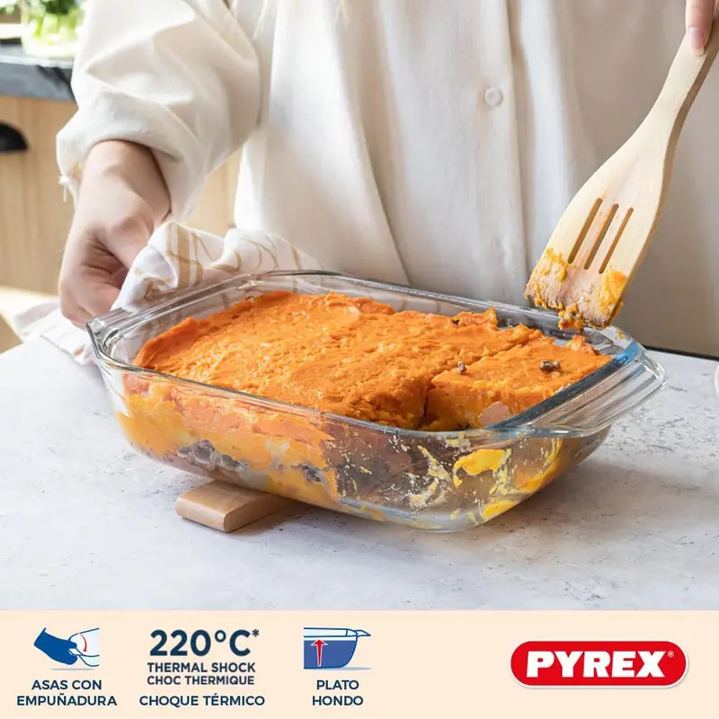 8023510 Set of 3 Borosilicate Glass Oven Plates – Extreme Resistance – Made in France 5