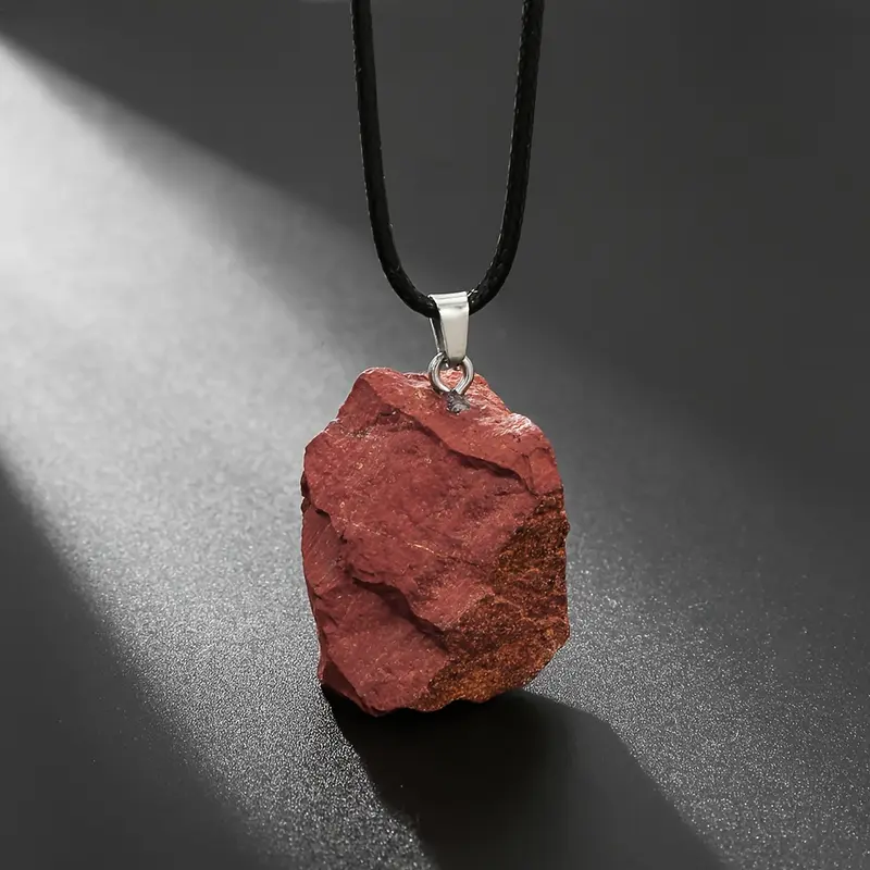 Irregular Artificial Raw Crystal Gemstone Artificial Stone and Minerals Pendant Necklace 2
