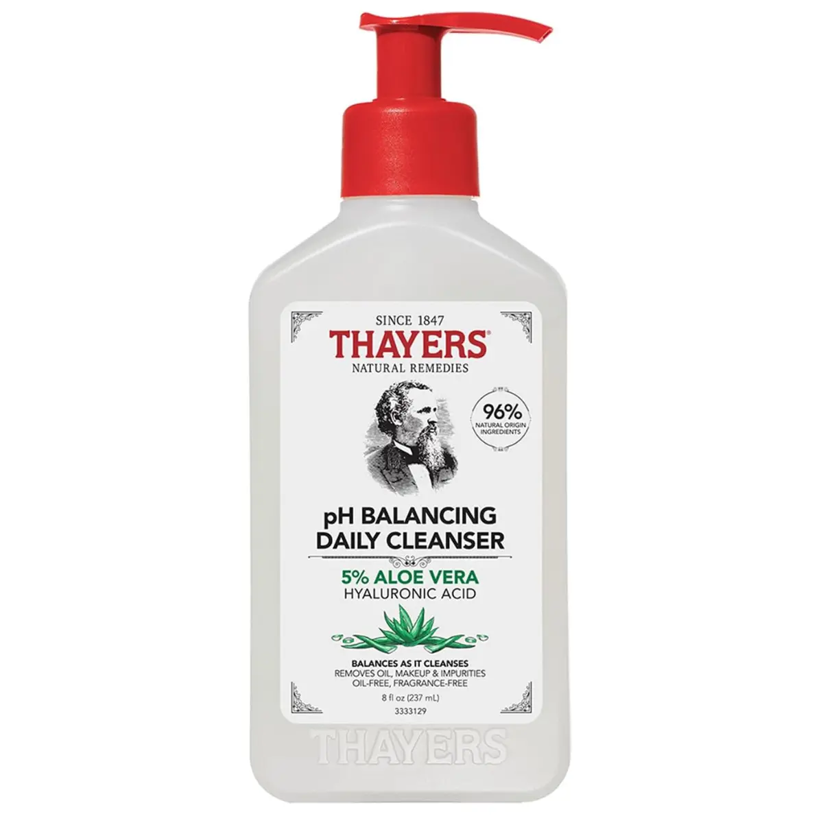 Thayers pH Balancing Daily Cleanser - Face Wash with Aloe Vera - Gentle and Hydrating Skin Care for Dry - Oily or Acne Prone Skin - 237 ml Facial Glycerin Hydrate Pimple Comfort Cleansing Salicylic Acid Salicylic Salicylic Salicylic