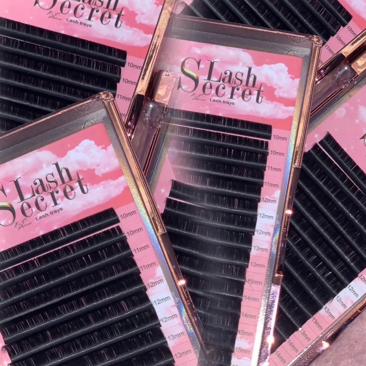 Normal fanning lash trays