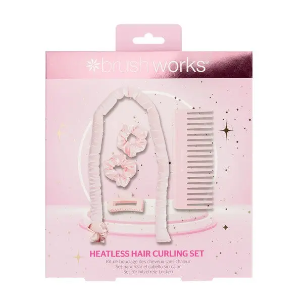 Brushworks Heatless Hair Curling Set 0