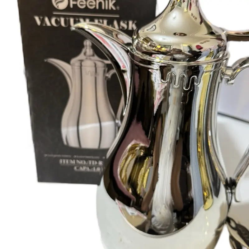 Fancy Stainless Steel Thermos Flask - 1L, Leakproof, Golden or Silver - Drinkware Stylish Portable Bottled Multicolor bottle hot 4