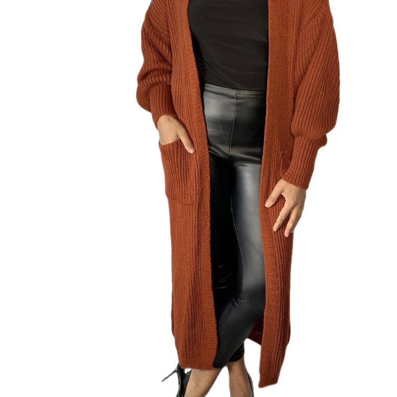 Balloon sleeve maxi cardigan 3