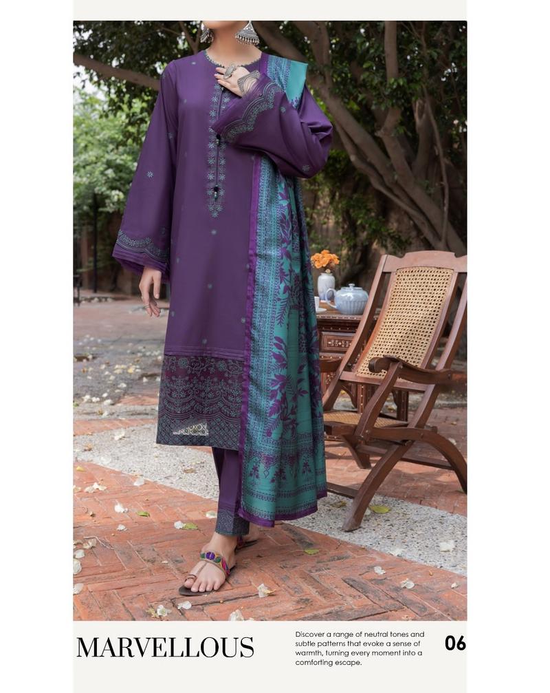 Product Introduction of CasualLite Wabasta Printed Linen Women's Suit with Long Shirt, Trouser, and Cotton Silk Dupatta - Dress, Ready to Wear - Womenswear, Underwear 2