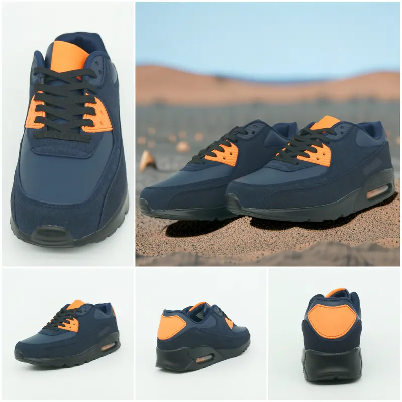 Men's Trainers 2024 UK Mens Air Shock Absorbing Max 90 Running Basketball Trainers Jogging Gym Fitness Trainer Man Shoes Multi Colours 6