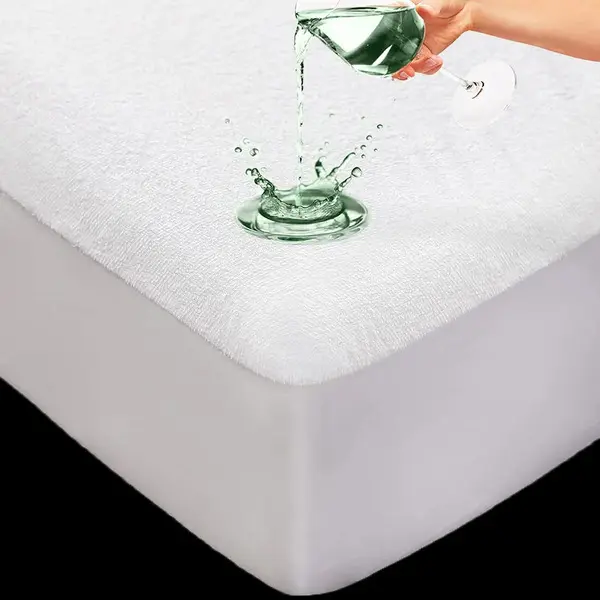 Express Bedding 100% Waterproof Mattress Protector 30CM Extra Deep Elastic Fitted 1 Count Soft Terry Towel Touch Bed Top Cover, Waterproof Mattress Cover Single, Double, King & Super King