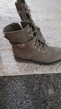 Product Review of Ladies Army Boots Women Combat Military Ankle Lace Up Zip Biker Riding Boots from R**s 0
