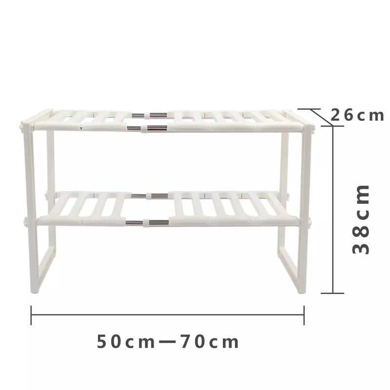 Product Introduction of FastnFurious Shop Under Kitchen Sink Shelf Storage Bathroom Cupboard Rack Cabinet Organiser Holder under sink storage organiser, kitchen cupboard rack, adjustable shelf organiser, bathroom storage rack, under sink shelf unit, cabinet organiser holder 7