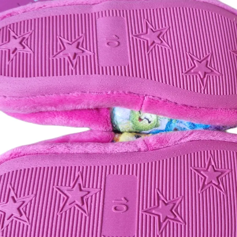 Girls Shopkins Pink Slippers - Warm and Cozy Indoor Footwear for Kids 3
