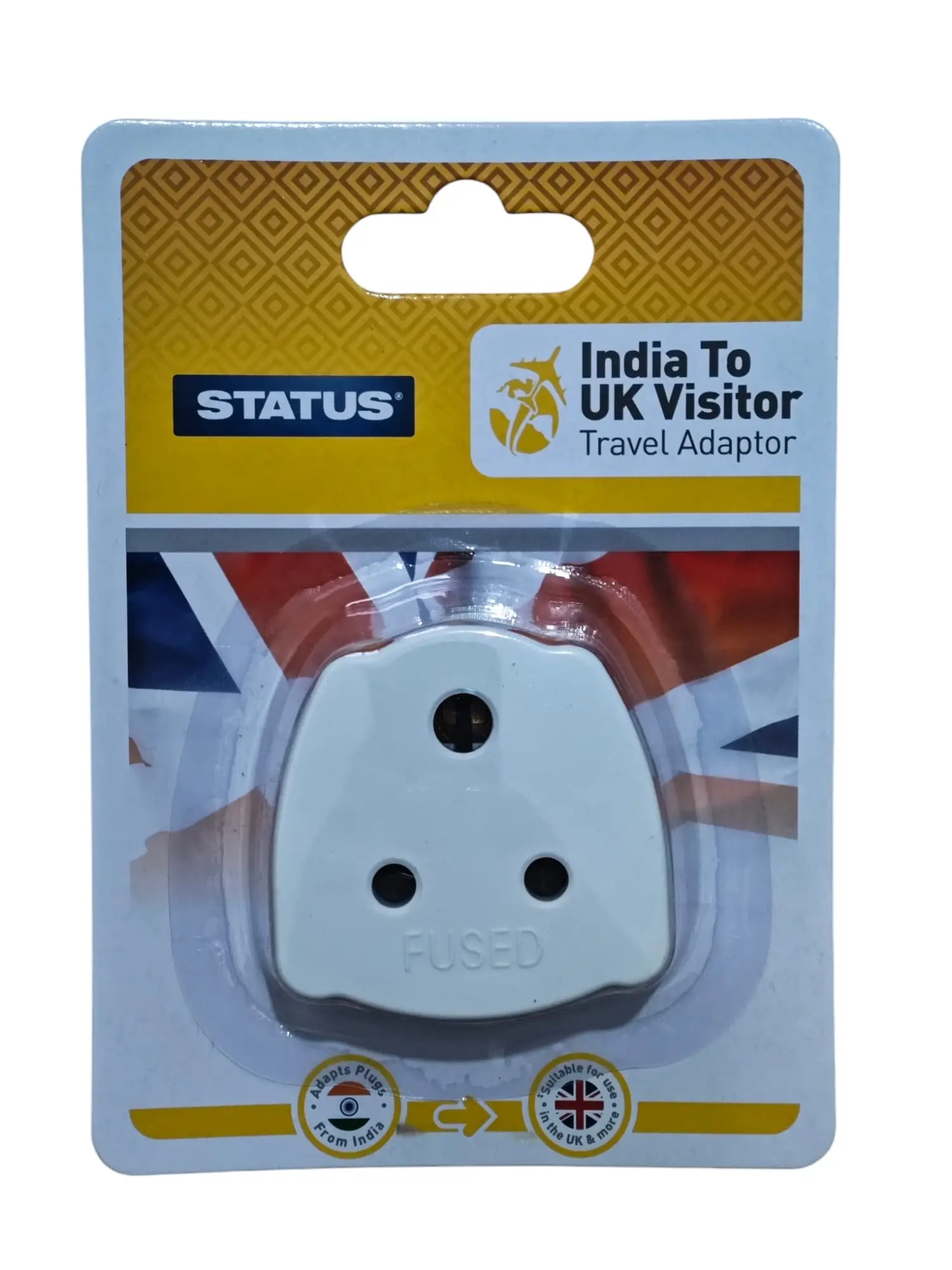India to UK Travel Adaptor for Cellphones and Smartphones Plug Socket Device Electronic