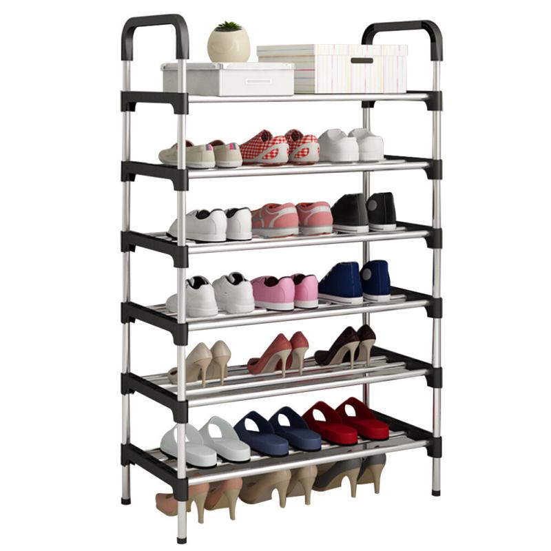 6 Tier Shoe Rack Stand Heavy Duty Sturdy Storage Self Organiser Up to 24 Pairs 1