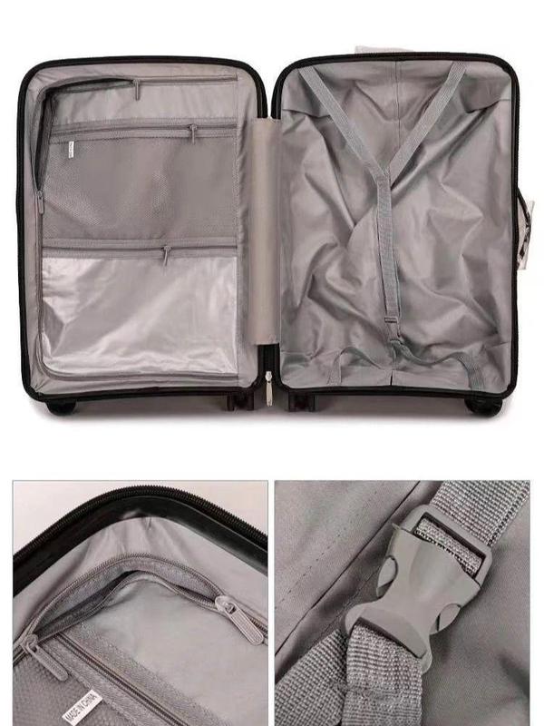 4 colour hard shell unbreakable luggage suitcase travel bag baggage 8 wheels high quality 6