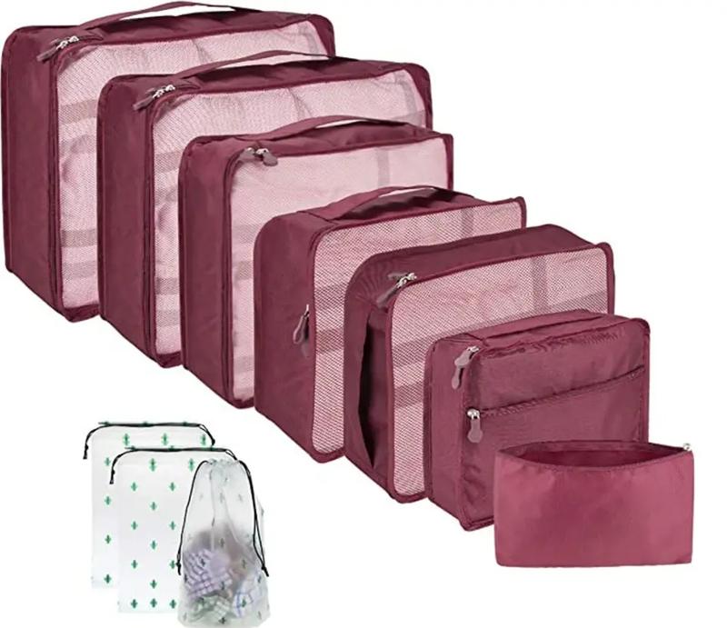 10 Packing Cubes – Travel Luggage Organizer Set, Compression Storage Bags for Suitcases & Accessories 4