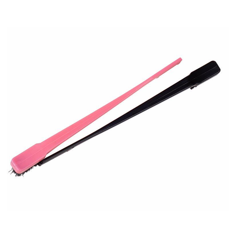 Product Introduction of 1pc of hair care comb double-sided edge control brush suitable for hair care comb tools Special for real hair wigs（Random colour delivery） 3