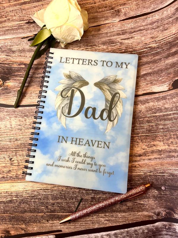 Letters To My Mum, Dad, Gran, Nanna, Sister In Heaven, Letters To My Dad Memorial Notebook, Personalised Memorial, Bereavement Gift, Loss Of Parent, With Sympathy, Grief & Loss 4