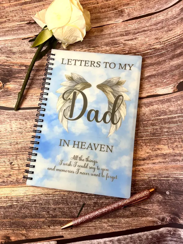 Letters To My Mum, Dad, Gran, Nanna, Sister In Heaven, Letters To My Dad Memorial Notebook, Personalised Memorial, Bereavement Gift, Loss Of Parent, With Sympathy, Grief & Loss 4