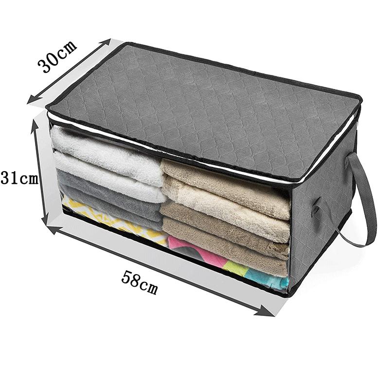 Storage Bag Clothes Linen Organiser Cotton Bags Pouch Wall Fabric Pockets Home Foldable Containers Holder UK Brand 8