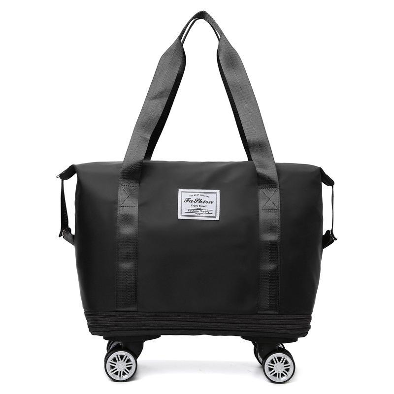 [Delivered within 3-4 days] New wheeled travel bag storage large capacity dry and wet separation extended double-layer luggage handbag extra large maternity bag gym work 4