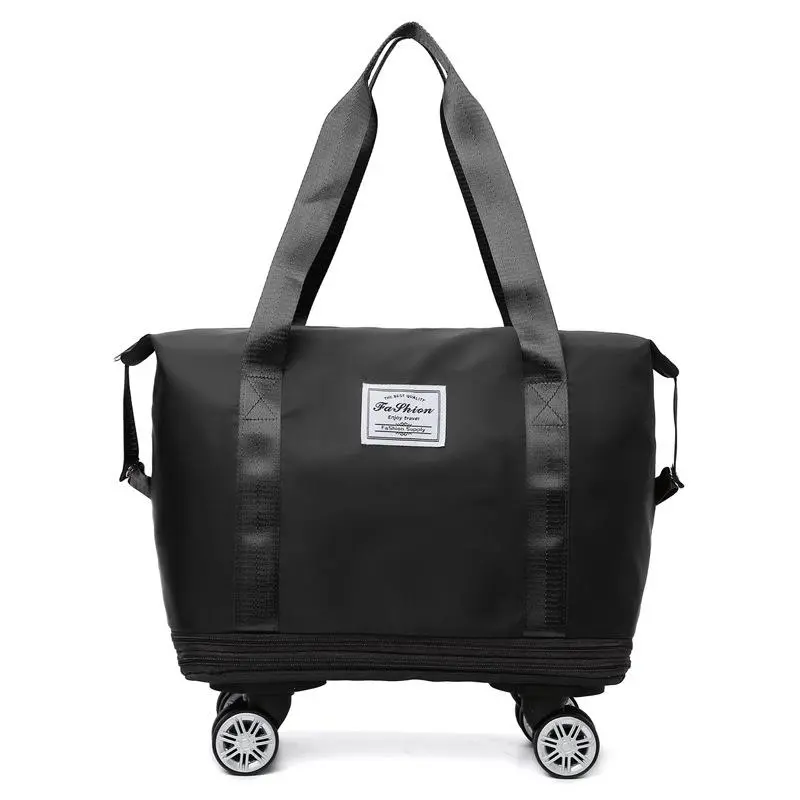 [Delivered within 3-4 days] New wheeled travel bag storage large capacity dry and wet separation extended double-layer luggage handbag extra large maternity bag gym work 4