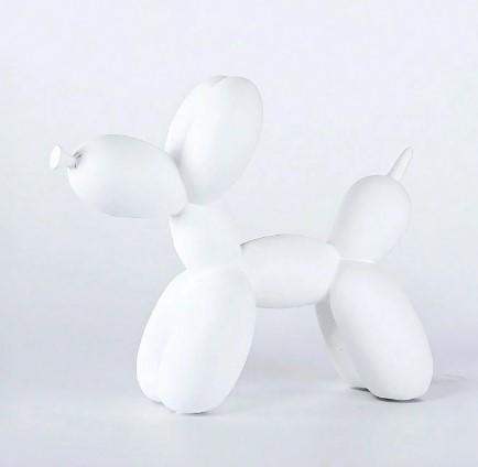 "1pc Handmade Resin Balloon Dog Statue Ornament | Cute White Animal Sculpture for Home Decoration | Perfect for Valentine's Day & Birthday Gifts" Minimalist Minimalist 8