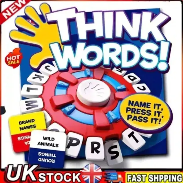 NEW Think Words Tapple Word Game The Quick Thinking, Letter Pressing Game Gift -