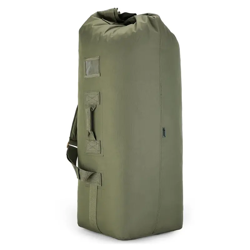 Kombat 115L Duffle Kit Bag: Large 115 Litre Capacity Heavy Duty Army Military Style Luggage Laundry Tactical Tool Holdall Rucksack Backpack Shoulder Straps duffelbag black durable 4